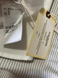 NWT Thom Browne Мужская рубашка с коротким рукавом, белая, размер 1 (S США), Италия