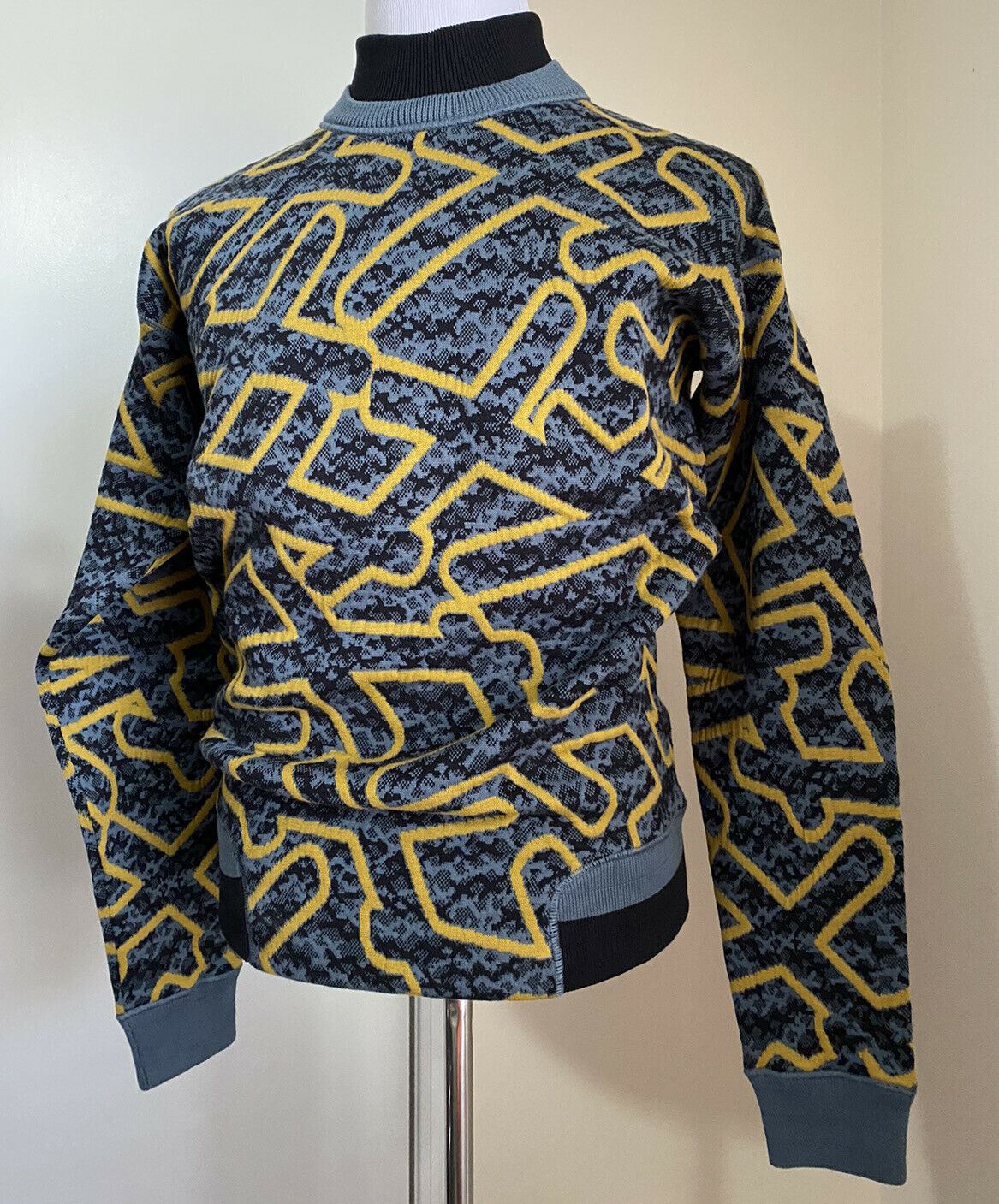 Neu mit Etikett: 1295 $ Ermenegildo Zegna Couture Pullover Tur Pullover Marineblau M (50 Eu)