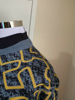 Neu mit Etikett: 1295 $ Ermenegildo Zegna Couture Pullover Tur Pullover Marineblau M (50 Eu)