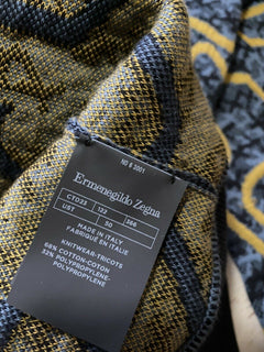 Neu mit Etikett: 1295 $ Ermenegildo Zegna Couture Pullover Tur Pullover Marineblau M (50 Eu)