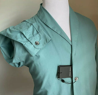 Neu mit Etikett: 925 $ Giorgio Armani Herrenhemd Königsblau 43/17 Italien
