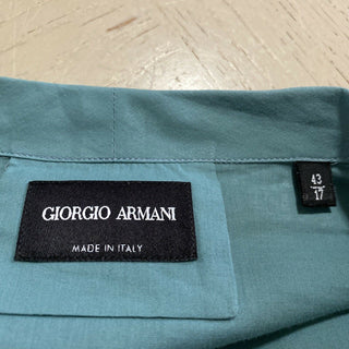 Neu mit Etikett: 925 $ Giorgio Armani Herrenhemd Königsblau 43/17 Italien