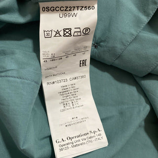 Neu mit Etikett: 925 $ Giorgio Armani Herrenhemd Königsblau 43/17 Italien