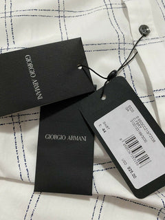 Neu mit Etikett: 925 $ Giorgio Armani Herren-Rundhalsshirt in Größe 44/17,5 Italien