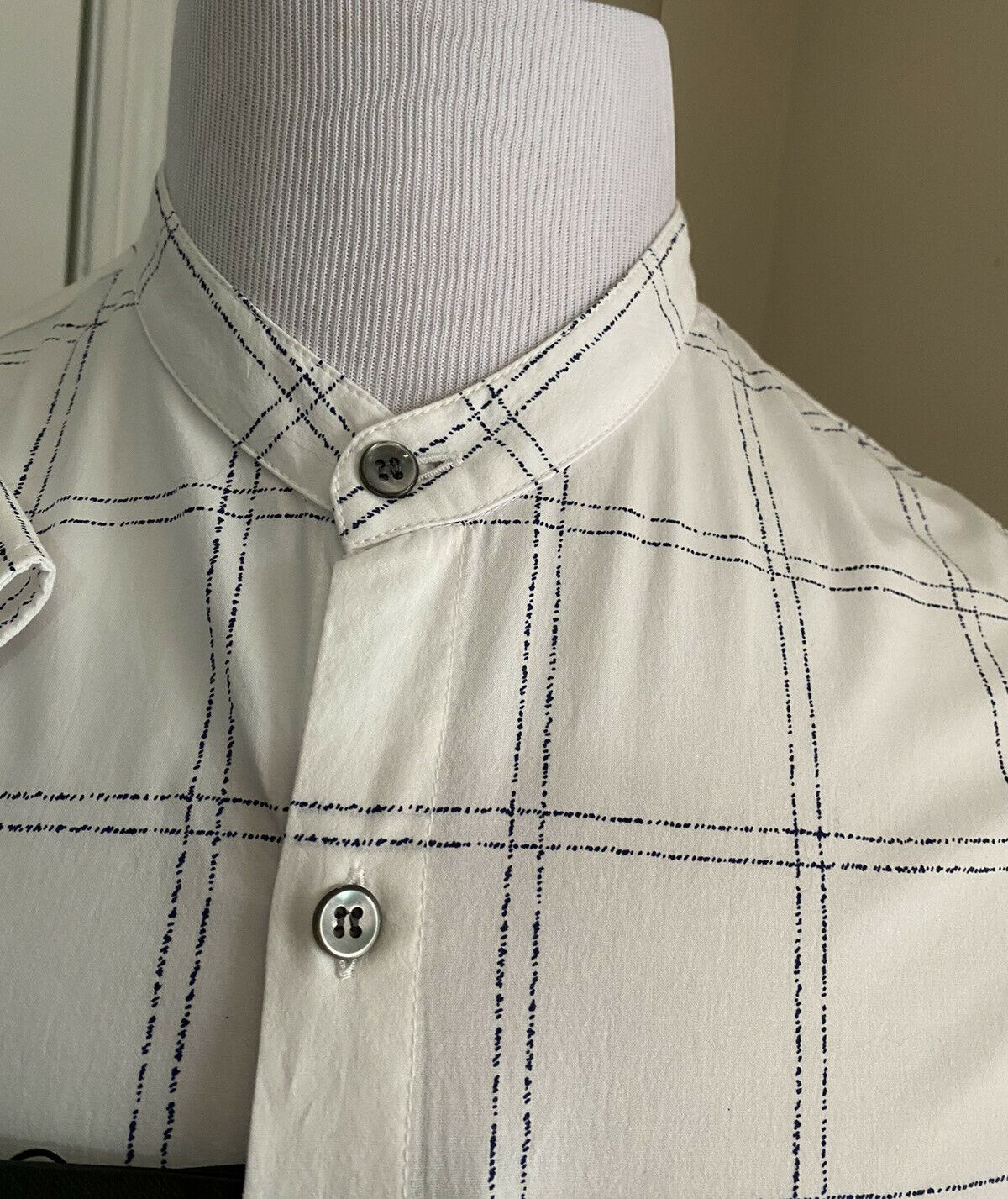 Мужская рубашка с круглым вырезом Giorgio Armani, размер 45/18, NWT, 925 долларов США, Италия