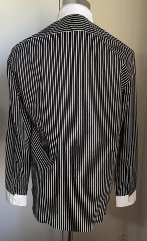 NWT Saint Laurent Mens Dress Shirt  Black/White Size 40/15 3/4 Italy