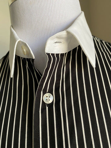 NWT Saint Laurent Mens Dress Shirt  Black/White Size 40/15 3/4 Italy