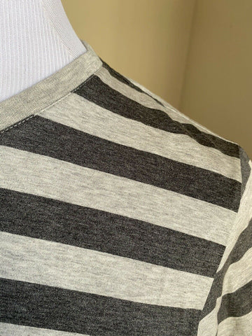 Новая мужская футболка с коротким рукавом Saint Laurent, серая, размер XL, Италия