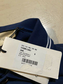 Neu mit Etikett: Gucci Herren-Langarm-Poloshirt in Übergröße, Königsblau, Größe S, Italien