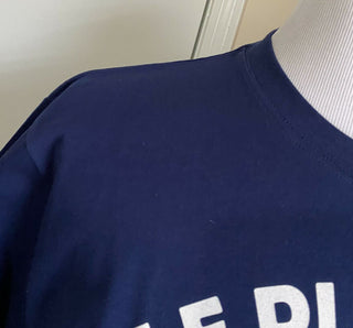 Neues Gucci Herren-Kurzarm-T-Shirt in Blau, Größe M, Italien