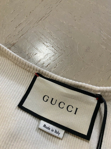 Neues ärmelloses T-Shirt für Herren von Gucci, Elfenbein, Größe XXL, Italien