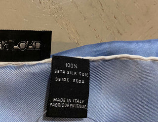 Neu 190 $ TOM FORD Seiden-Polka-Dot-Taschen-Sguare-Porchette-Taschentuch Blau