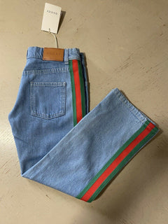 Neu mit Etikett Gucci Jungen Jeans Hose LT Blau Größe 5 Italien
