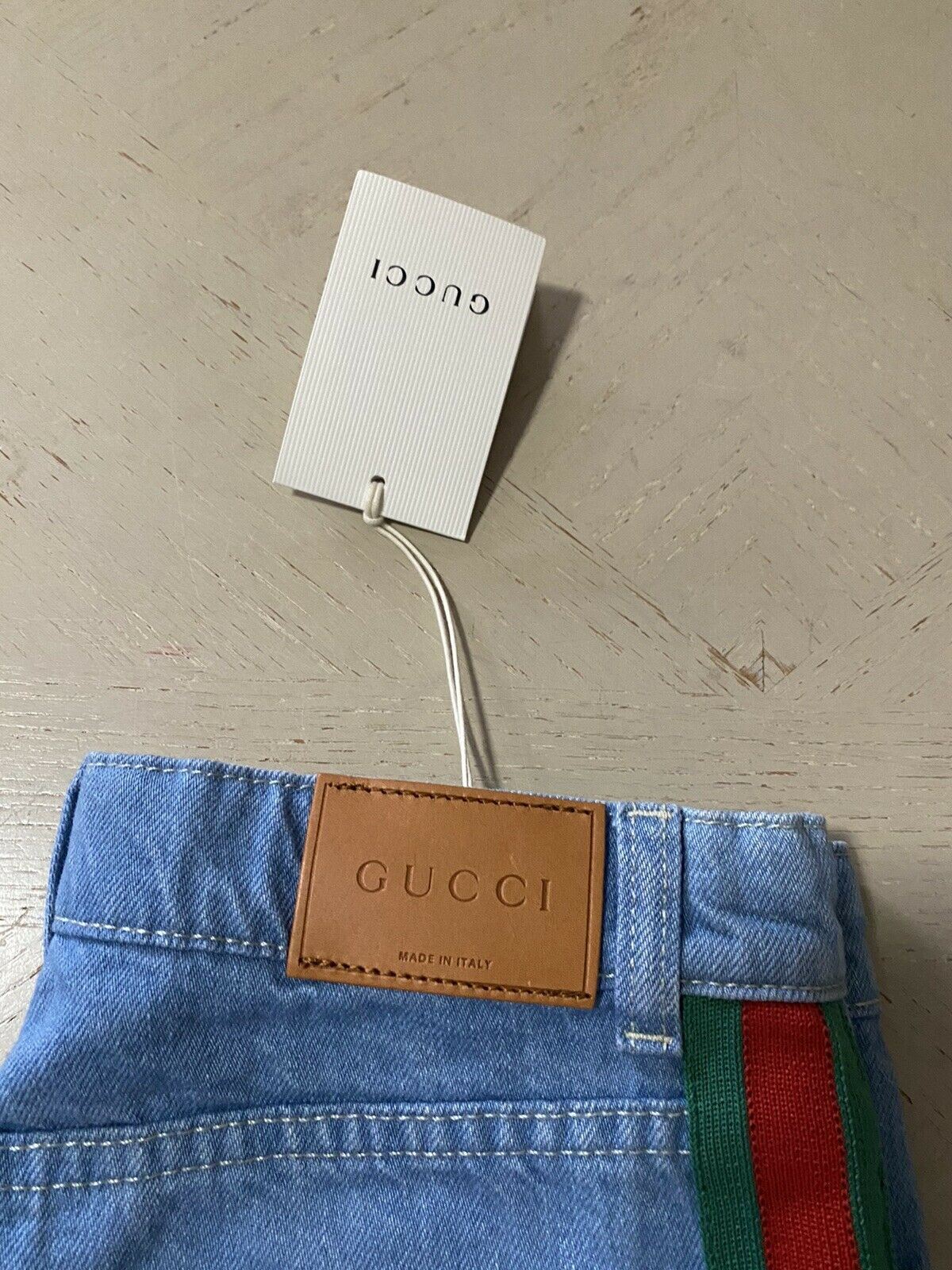 Neu mit Etikett Gucci Jungen Jeans Hose LT Blau Größe 5 Italien