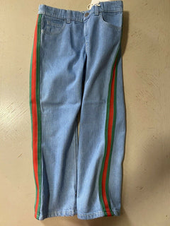Neu mit Etikett Gucci Jungen Jeans Hose LT Blau Größe 5 Italien