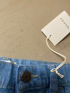 Neu mit Etikett Gucci Jungen Jeans Hose LT Blau Größe 5 Italien