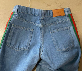 Neu mit Etikett Gucci Jungen Jeans Hose LT Blau Größe 5 Italien