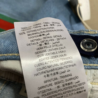 Neu mit Etikett Gucci Jungen Jeans Hose LT Blau Größe 5 Italien