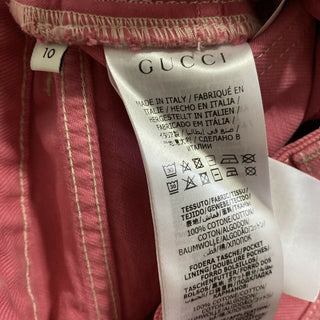 Neu mit Etikett: Gucci Mädchen-Jeanshose, Rosa, Größe 10, Italien