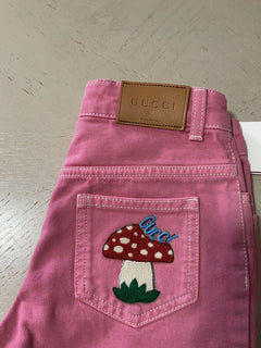Neu mit Etikett: Gucci Mädchen-Jeanshose, Rosa, Größe 10, Italien