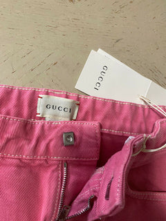 Neu mit Etikett: Gucci Mädchen-Jeanshose, Rosa, Größe 10, Italien