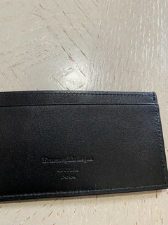 Neue 750 $ Ermenegildo Zegna Couture Beutel-Geldbörse Schwarz Italien