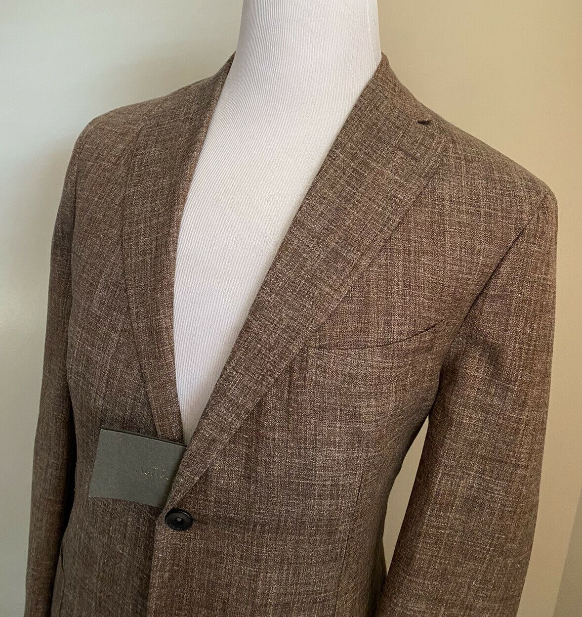 NWT $1475 Boglioli Men Tan Wool Blend Melange Jacket Blazer 42 US/52 Eu Italy