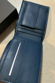 New Bottega Veneta Mens Wallet Slate Color Deep Blue 148324  Italy