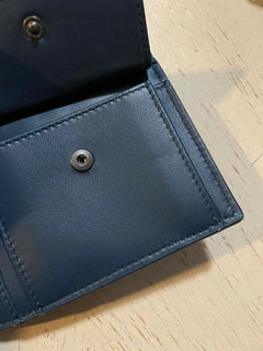 New Bottega Veneta Mens Wallet Slate Color Deep Blue 148324  Italy