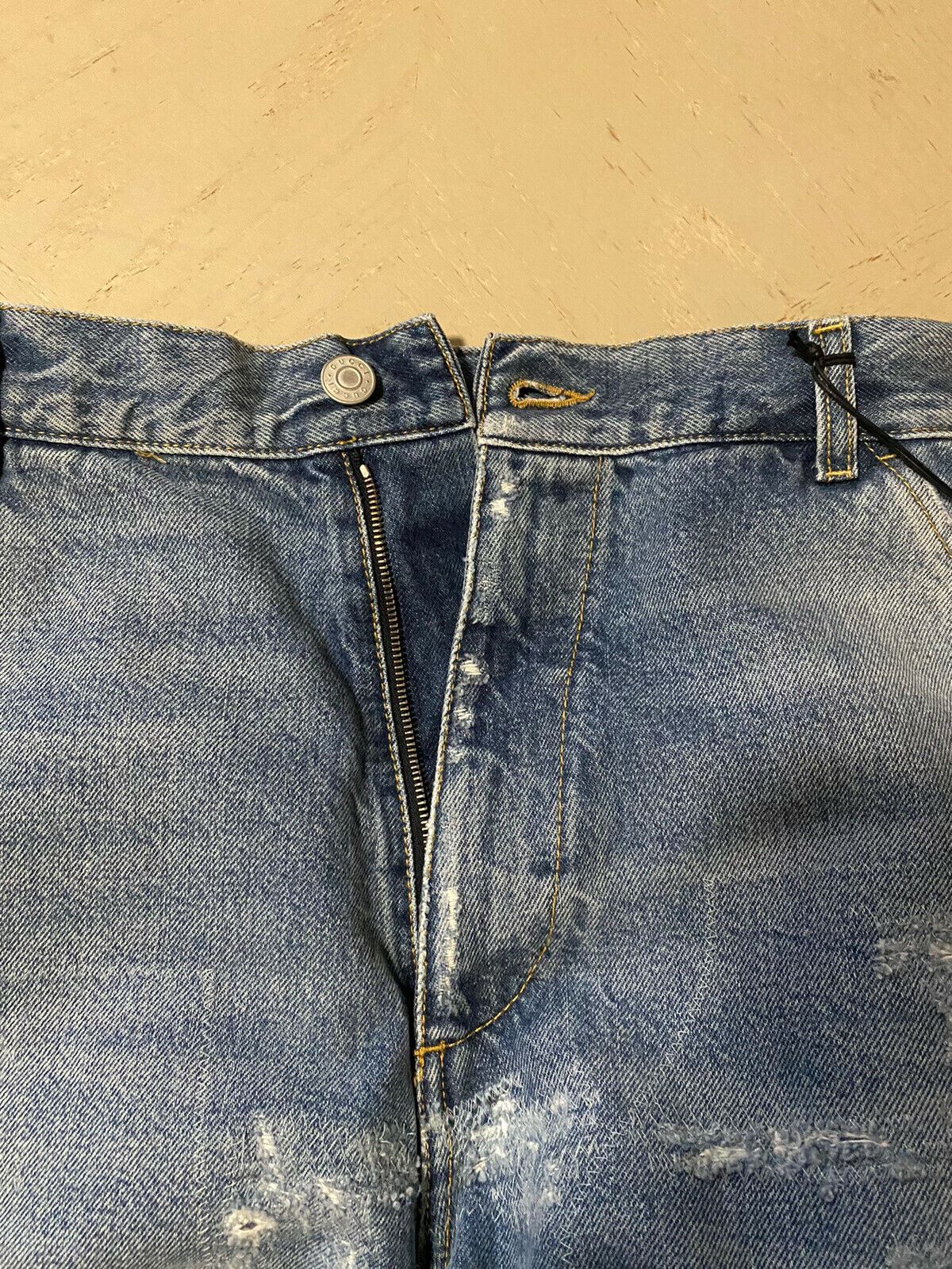 NWT $1500 Gucci Mens Short Jeans Pants Blue Size 30 US/44 Eu