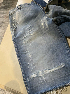 Neu mit Etikett: 1.500 $ Gucci kurze Jeanshose für Herren, blau, Größe 30 US/44 Eu