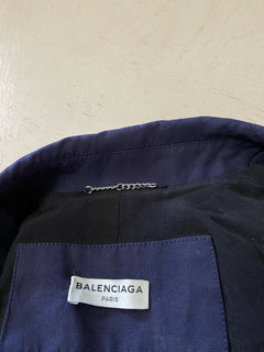 Neu $3441 Balenciaga Damen Trenchcoat Königsblau 4 US/38 It Italien