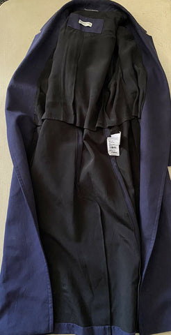 New $3441 Balenciaga Women’s Trench Coat Royal Blue 4 US/38 It Italy