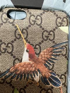 New $640 Gucci iPhone 6 Plus/6S Plus Case GG Monogram Beige Italy