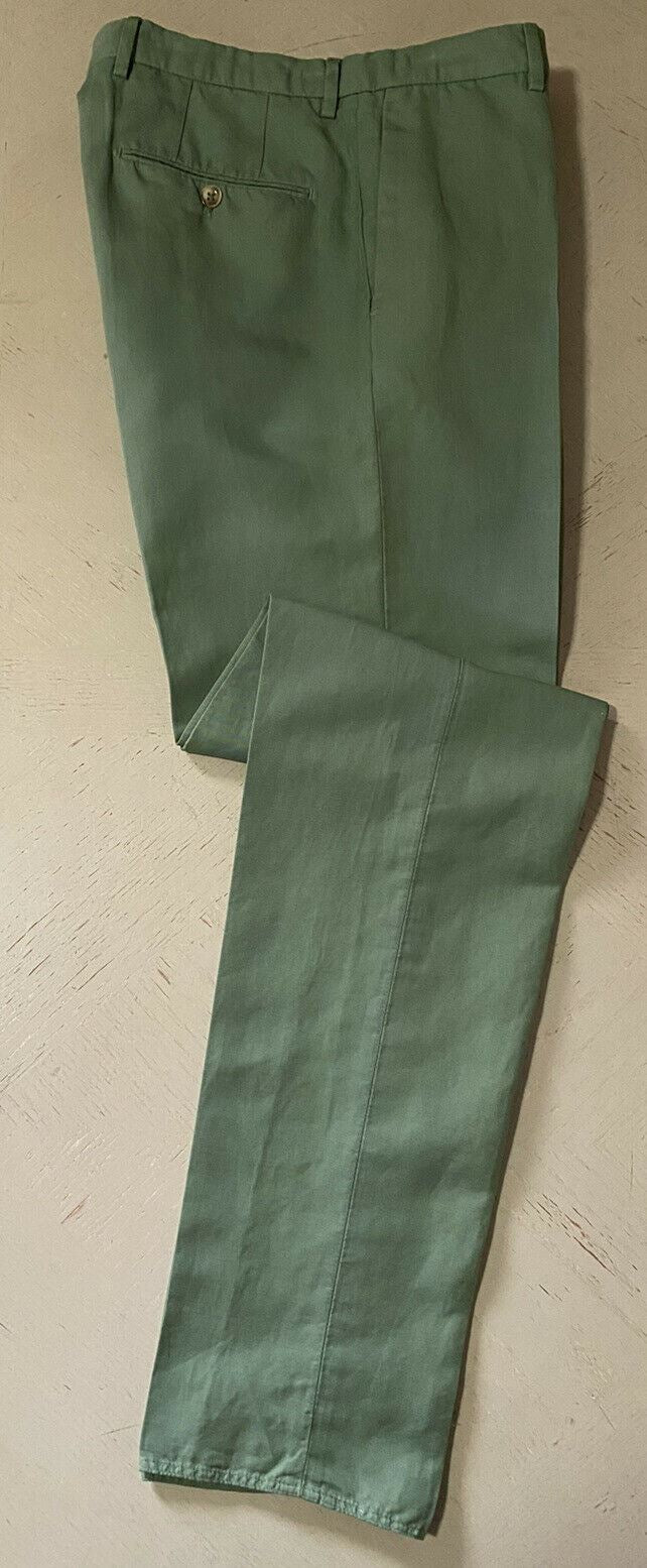 Мужские классические брюки NWT Incotex, зеленые 32 США (48 ЕС)