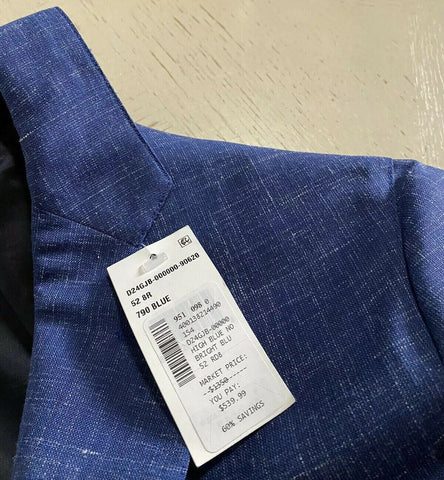 NWT $1350 Eidos Men’s Jacket Blazer Bright Blue 42 US ( 52 Eu ) Italy