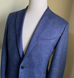 Neu mit Etikett: 1350 $ Eidos Herren-Jackenblazer Hellblau 42 US (52 Eu) Italien
