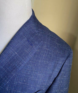 Neu mit Etikett: 1350 $ Eidos Herren-Jackenblazer Hellblau 42 US (52 Eu) Italien
