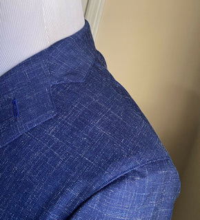 Neu mit Etikett: 1350 $ Eidos Herren-Jackenblazer Hellblau 42 US (52 Eu) Italien