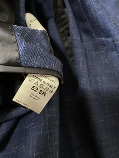Neu mit Etikett: 1350 $ Eidos Herren-Jackenblazer Hellblau 42 US (52 Eu) Italien