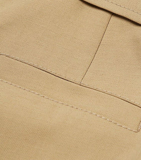 Neu $1595 Brunello Cucinelli Damen-Hose aus Leinen/Baumwolle mit Gürtel, Braun, 12 US
