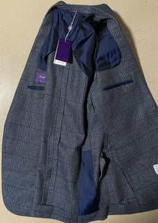 NWT $2995 Ralph Lauren Purple Label Wool/Linen  Men Blazer Jacket LT Blue 42R US