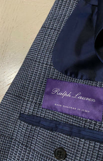 NWT $2995 Ralph Lauren Purple Label Wool/Linen  Men Blazer Jacket LT Blue 42R US
