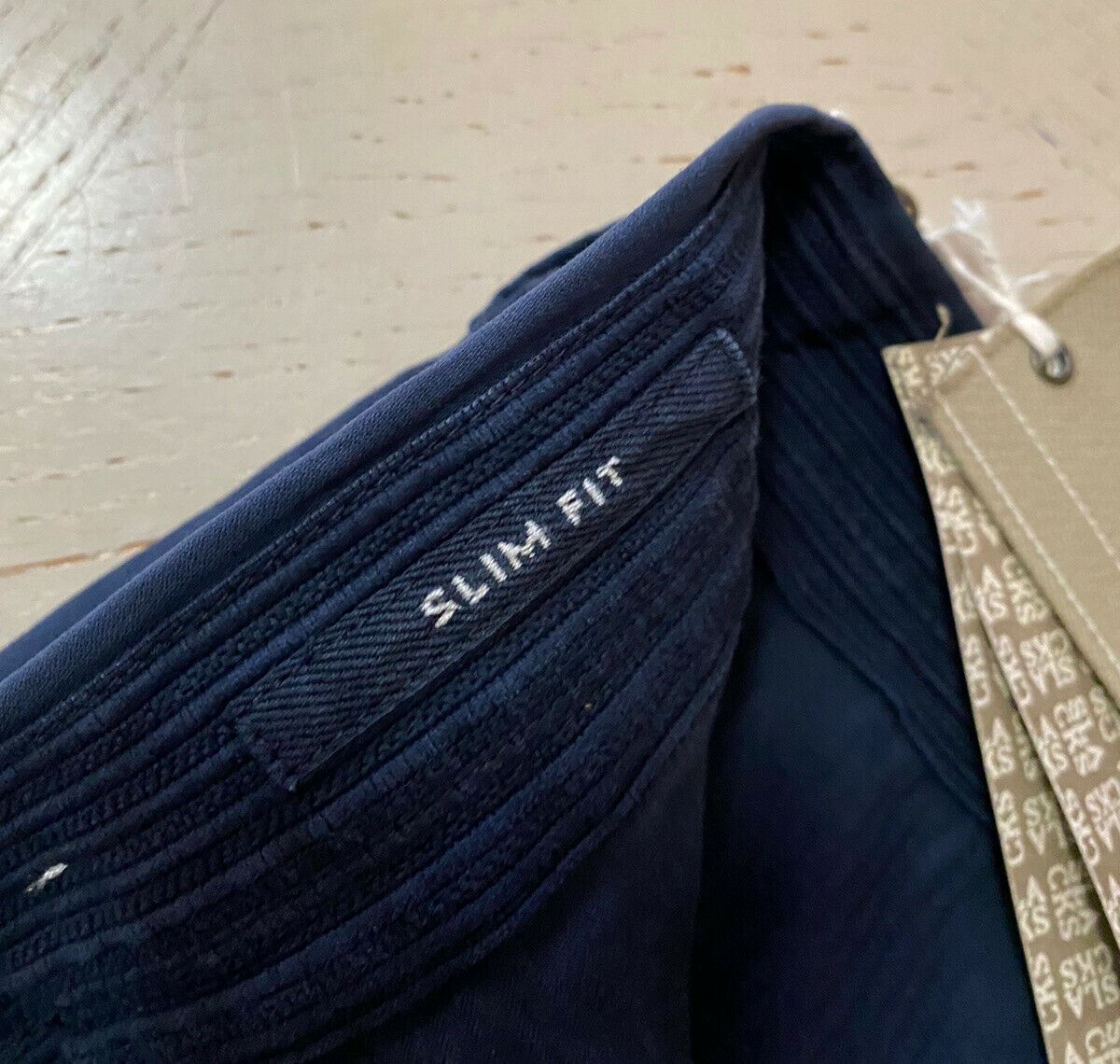 NWT S395 Incotex Mens Slim Fit Pants Bright Blue 36 US ( 52 Eu )
