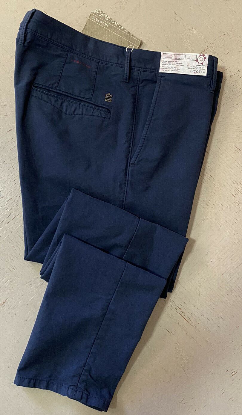 Neu mit Etikett S395 Incotex Herren Slim Fit Hose Hellblau 38 US (54 Eu)