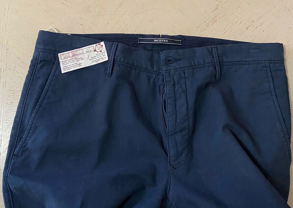 Neu mit Etikett S395 Incotex Herren Slim Fit Hose Hellblau 38 US (54 Eu)