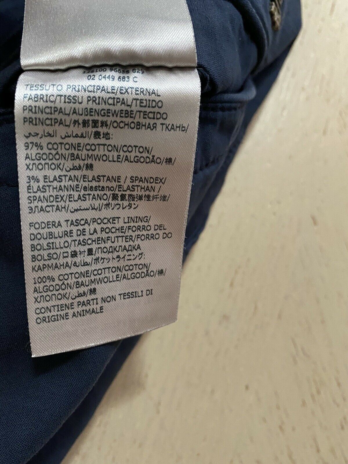 NWT S395 Incotex Mens Slim Fit Pants Bright Blue 40 US ( 56 Eu )