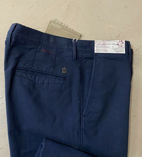 Neu mit Etikett S395 Incotex Herren-Slim-Fit-Hose, leuchtendes Blau, 40 US (56 Eu)