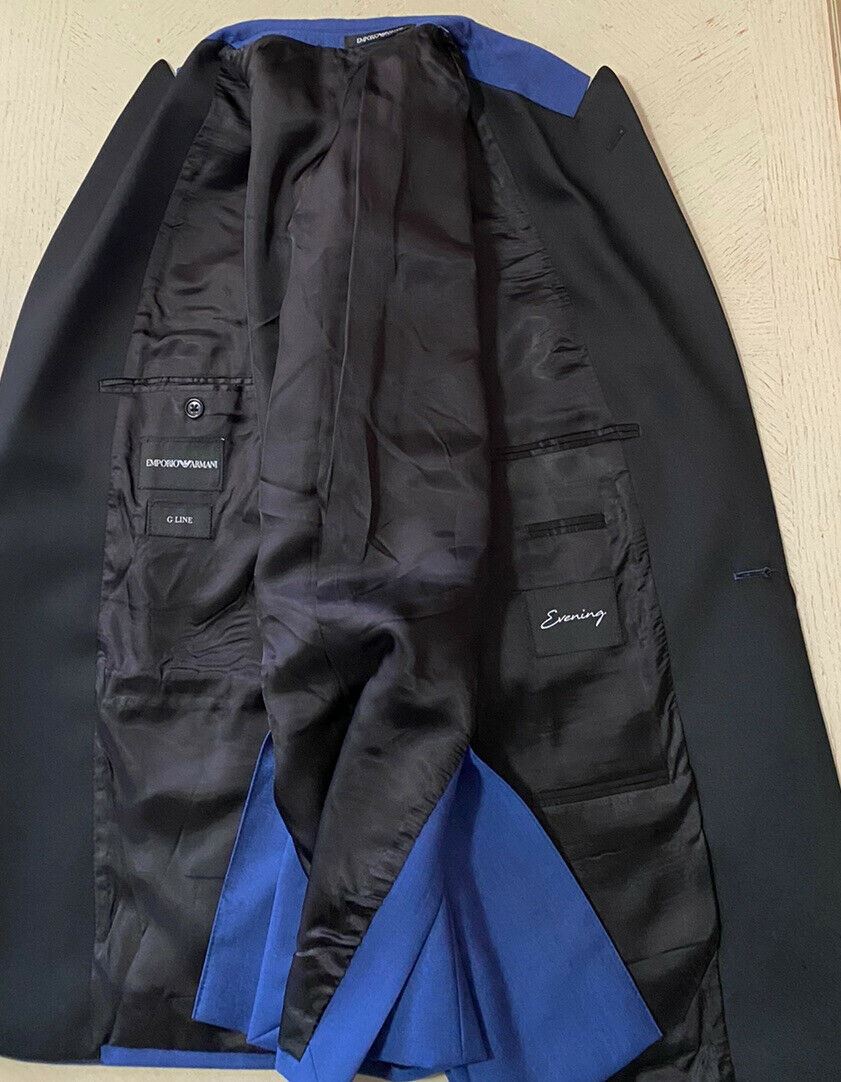 NWT $1795 Emporio Armani Tuxedo. Evening Sport Coat Blazer Blue 40 US ( 50 Eu )