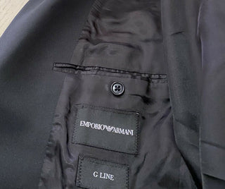 Neu mit Etikett: 1795 $ Emporio Armani Smoking. Abend-Sportmantel-Blazer Blau 40 US (50 Eu)